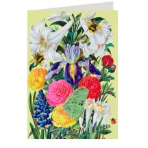 Springtime Flowers Beautiful Floral Card ~ England